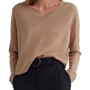 Like New Club Monaco Zaydie Merino Wool Sweater in Camel